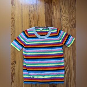 J Crew Multicolored Striped Sweater
